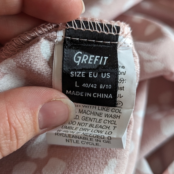 🌻2 for $20 | Pink & White Speckled Jaguar Print Shein Mido Skirt Size Large - Picture 3 of 6